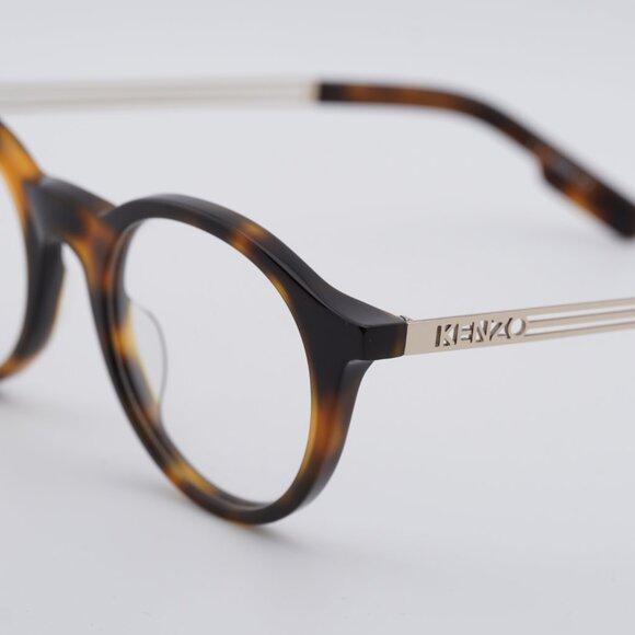 Kenzo KZ50015U 052 Eyeglasses Havana/Gold 48mm Round Frame - Picture 2 of 8